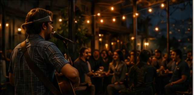 Música en vivo en la terraza de Hotzenplotz Alegre